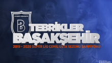 @RTErdogan: “2019-20 Süper Lig Cemil Usta sezonu şampiyonu  @ibfk2014  Medipol Başakşehir Futbol Kulübü’nü ve taraftarlarını gönülden tebrik ediyorum.”