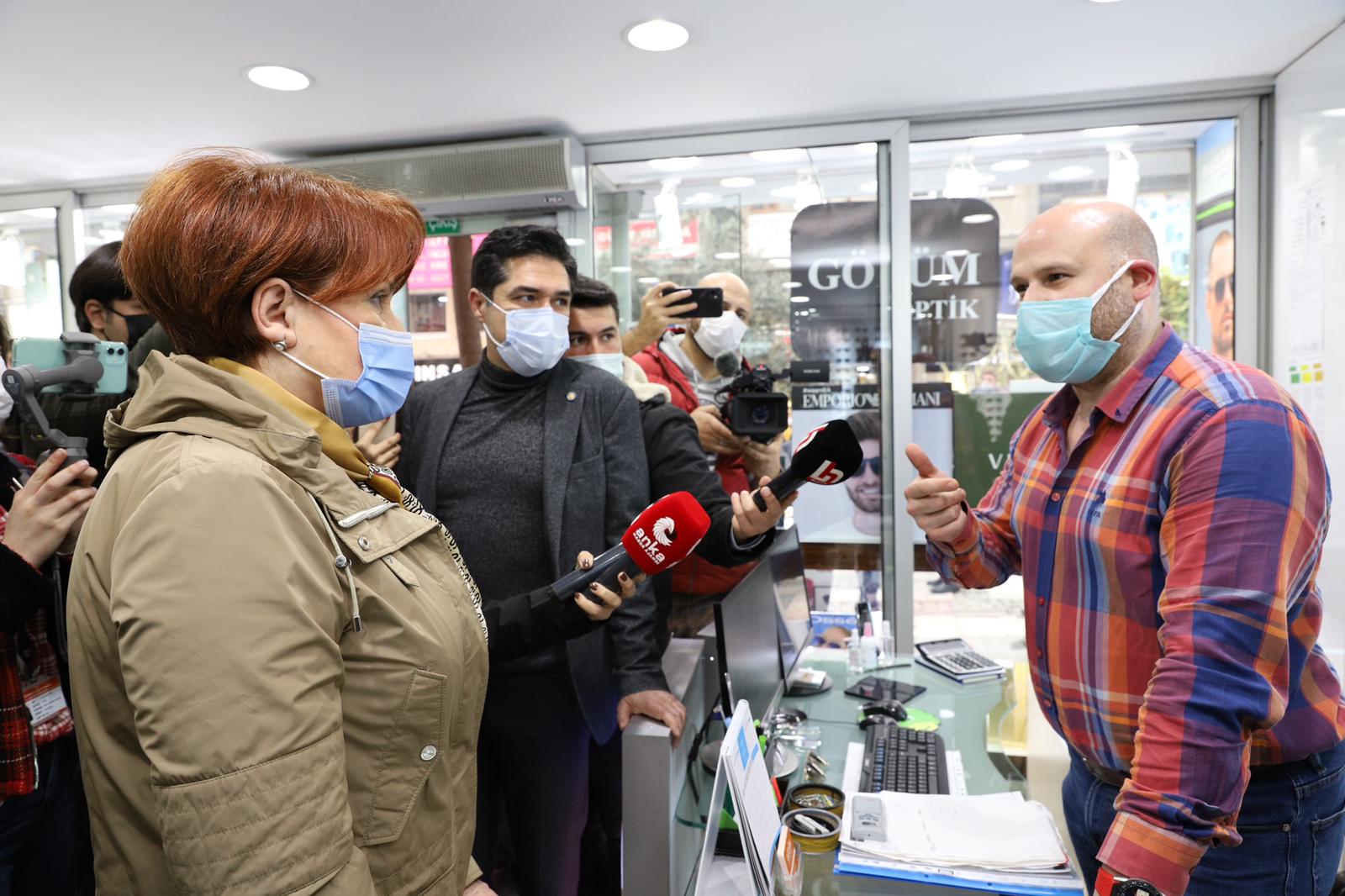 “İYİ Parti Genel Başkanı Meral Akşener, İstanbul Avcılar ve Beylikdüzü esnafını ziyaret etti!”