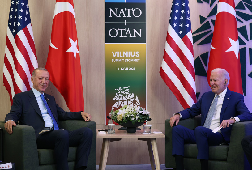 Cumhurbaşkanı Erdoğan, Litvanya da NATO Devlet ve Hükümet Başkanları Zirvesi’nde ABD Başkanı Biden ile görüştü!