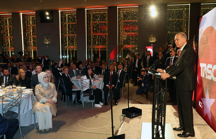 Cumhurbaşkanı Recep Tayyip Erdoğan, TASC tarafından düzenlenen programda konuştu: “Türkiye-Amerika arasındaki münasebetler günden güne gelişiyor!”