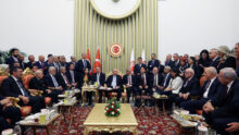 Cumhurbaşkanı Recep Tayyip Erdoğan, TBMM 28. Dönem resepsiyonuna katıldı. Genel Başkanlar, Milletvekilleri ve Siyasetçilerle bir araya geldi!